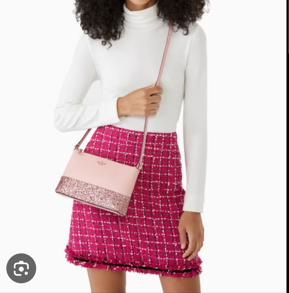 💎 Kate Spade pink glitter crossbody